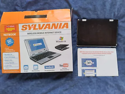 Sylvania Synet 07526 Smart Netbook 7  Win CE Wireless Home Internet Device • $32