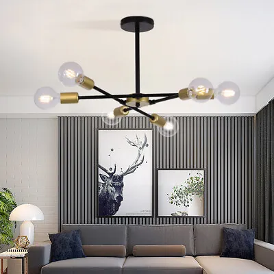 Modern Ceiling Light Sputnik Chandelier For Bedroom Dining Room Living Room E26 • £36.99