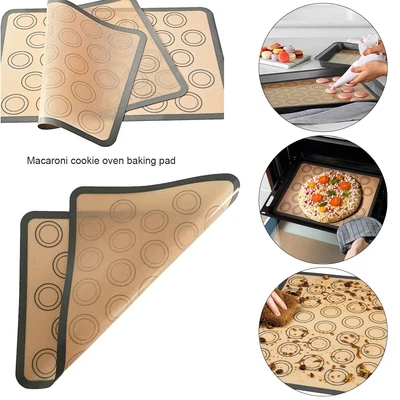 £9.99 • Buy 30 Cavities Macaron Baking Mat Silicone Cake Macaroon Non Stick Mould Pad Sheet