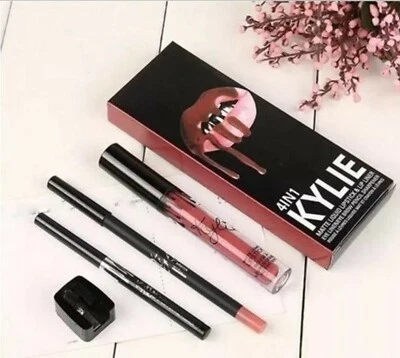 $28 • Buy 4 In1 Kylie Jenner True Brown K Lip Kit