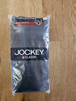 Mens Jockey Classic Full Rise Briefs 4 Pack Black 42 • $15.96