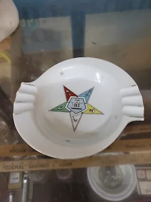 Vintage Masonic Glass Ashtray • $20