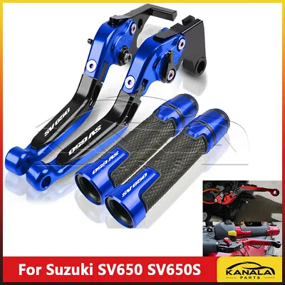 2PCS-For Suzuki SV650 SV650S Adjustable Brake Clutch Lever Handle Grips Sets • $46.73