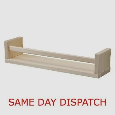 IKEA WOODEN SPICE JAR RACK Wall Mounted Storage Shelf 2 Or 1 Best Price • £10.99