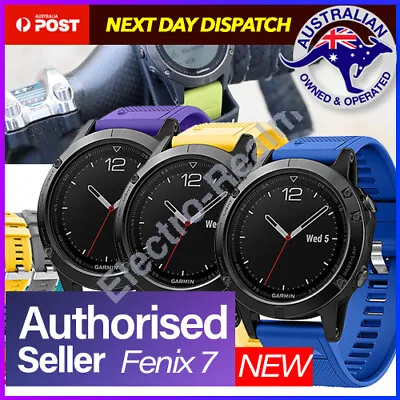 Silicone Rubber Band Strap Watchband For Garmin Fenix 6 6x Pro 5 5x Plus 7 7x • $11.95