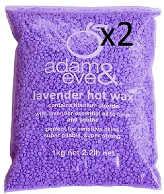 Adam & Eve Jax Wax Premium Lavender Beaded Hot Wax 1kg X2 - Waxing Hair Removal  • $68.50