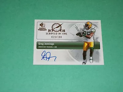 Greg Jennings Auto Card Upper Deck SP Rookie Threads /100 Green Bay Packers!!!!! • $49.99