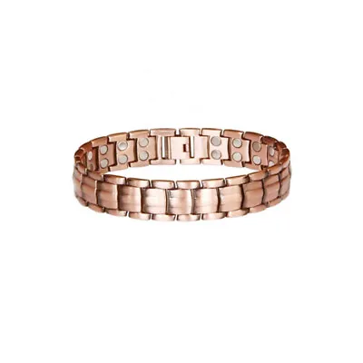 Mens Double Strength Copper Rich Bio Magnetic Healing Bracelet 36 Magnets UK • £4.89