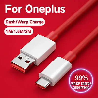 Warp Charging Cable Charger Dash Charge For Oneplus 8 7 7t 6 6t 5 Pro Nord 2 N10 • $4.90