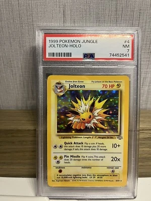 $27 • Buy 1999 Pokemon Jungle 4/64 Jolteon - Holo PSA 7 NM Near Mint