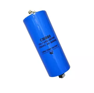 120MFD Motor Run Capacitor 250VAC 250V AC 120uF 120 UF MFD CBB60 W/Fix Stud UL • $12.99