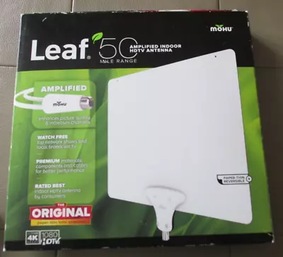 Mohu Leaf 50 Mile Range Amplified Indoor HDTV Antenna Cut The Cord! • $22.99