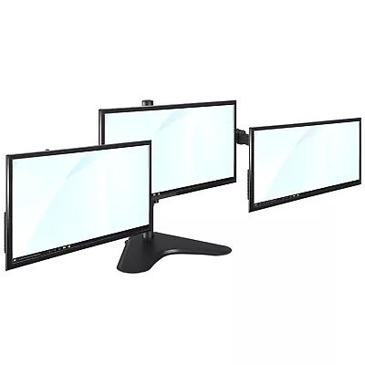 TekBox TRIPLE MONITOR MOUNT - 3 Computer Screen Stand 13-27  Display TV • £34.97