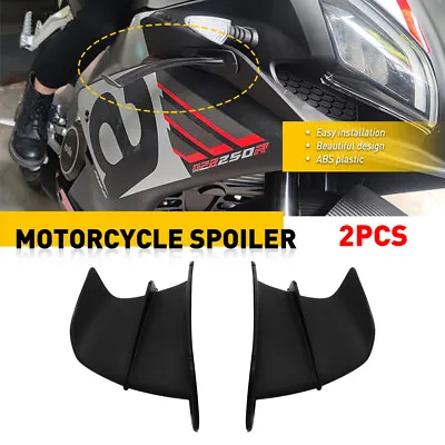 Motorcycle Winglet Aerodynamic Deflector Wing Spoiler For Suzuki Kawasaki US EXF • $15.99