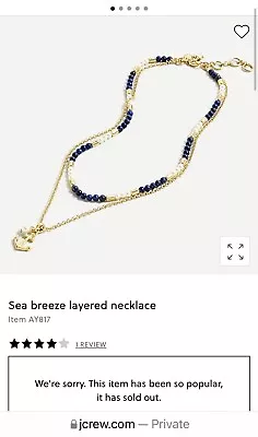 J Crew Sea Breeze Layered Necklace New • $19.50