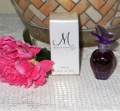 NIB “M” Mariah Carey Parfum .16 Oz/5ml Mini Butterfly Bottle NIB Sealed Amethyst • $4.99