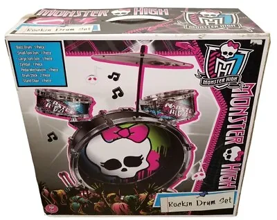 Monster High Rockin Kids Drum Set 2014 Sakar Brand New In Box Lot Dolls • $82.99