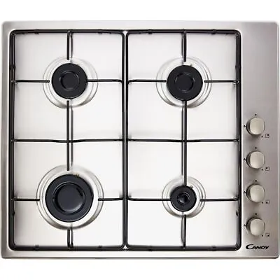 Candy CHW6LX Built In 60cm 4 Burners Stainless Steel Gas Hob • £139