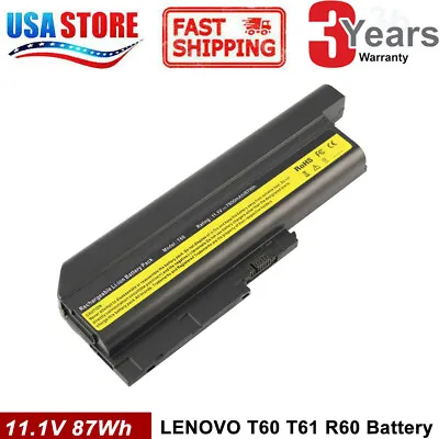 Laptop Battery For Lenovo IBM Thinkpad T60 T61P R60 SL500  • $23.99