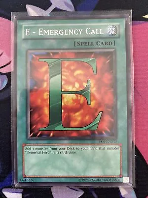 Yu-Gi-Oh! TCG E - Emergency Call Enemy Of Justice EOJ-EN039 Unlimited Common • £1
