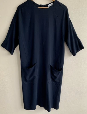 $29.99 • Buy Scanlan Theodore Navy Dress - Sz 8