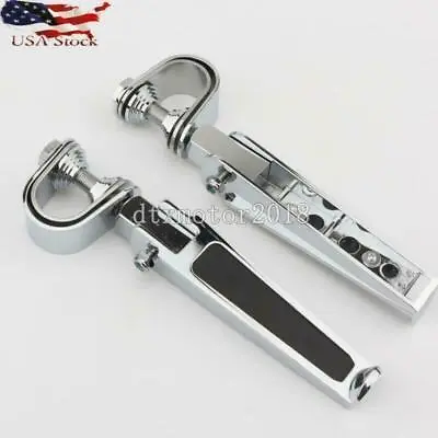$33.39 • Buy Motorcycle Chrome Folding Highway Foot Pegs For Harley Softail Sportster V-Rod