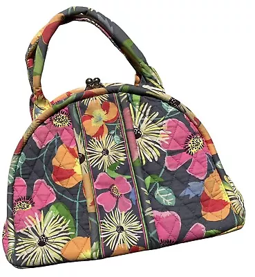 VERA BRADLEY Jazzy Blooms Eloise Floral Kisslock Frame Compartment Shoulder Bag • $20