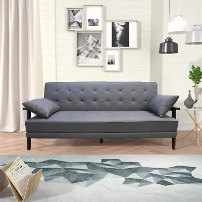 2-in-1 Futon Sofa Bed Lounger Sleeper Bed Sofa Armchairs For Living Room Bedroom • $586.99