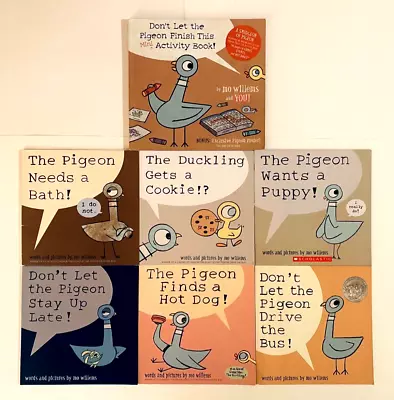 7 Lot Children's Picture Books By Mo Willems: Don't Let The Pigeon Drive Series • $21