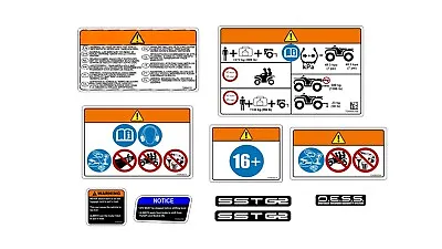 BRP Can-am Outlander G2 White Warning Label DECAL  Sticker  Glossy • $25