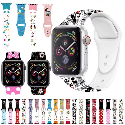 For Apple Watch Ultra Series 8/7/6/SE Mickey Minnie Mouse Band Replacement Strap • £9.59