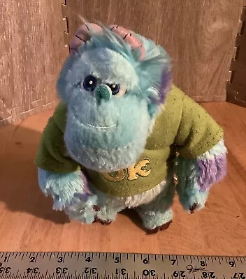 Pixar Monsters Inc Sully 9  Plush Toy Blue Disney Store Green T-Shirt OK • $6.99