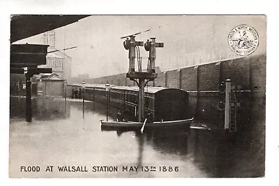 Walsall - Flood At The Station L & N. W.r. Railway Posted 1905 (ref. 364) • £3.99