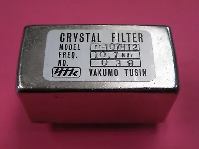 8 Pole Crystal Filter 10.7MHz 12k Bw 1k Imp. YF107H12   GP04 • £12