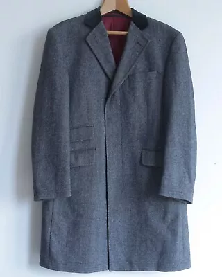 £59 • Buy M&S Abraham Moon Herringbone Tweed Covert Coat Medium (38-40)