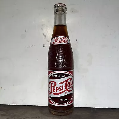 $11.99 • Buy Full 10 Oz. 1950’s Pepsi Cola Soda Bottle, Charlottesville VA.