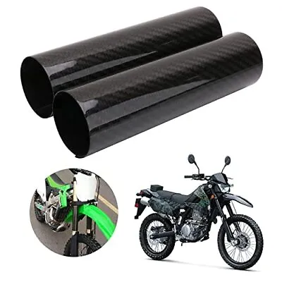 9.7Inch Carbon Fiber Motorcycle Fork Guard Guard Dust Cover Universal 248mm • $33.99