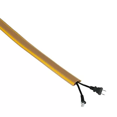 Floor Cord Wire Cable Cover Rubber Protector Concealer BROWN/YELLOW NEW 3 Sizes  • $18.99