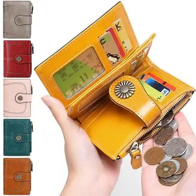 Womens RFID Blocking Wallet For Clutch Purse Ladies Credit Card Holder Organizer • $10.99