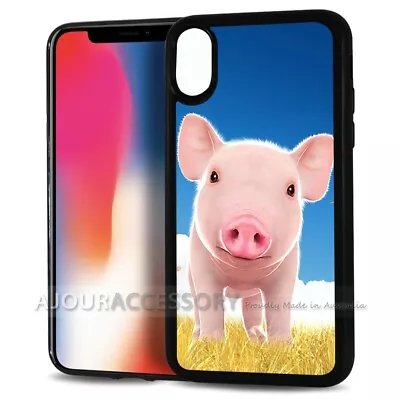 ( For IPhone XS / IPhone X ) Back Case Cover AJH11696 Cute Pig • $9.99