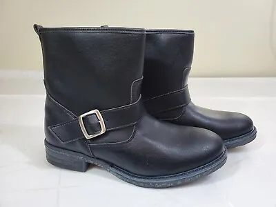 Vegetarian Shoes Vegan Made In Portugal Black Boots USA Sz 7.5 Narrow Fit Women  • $59.99