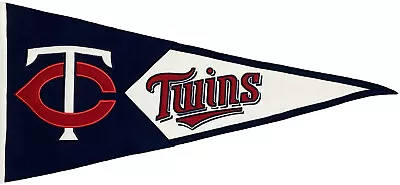Vtg ‘04 MLB Minnesota Twins Banner Winning Streak Wool Blend Pennant Large 40x17 • $38.80