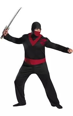 Ninja Warrior Adult Mens Plus Fancy Dress Halloween Costume • $54.99