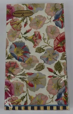 Mackenzie Childs Paper GUEST Napkins MORNING GLORY Garden Flowers Floral 15pk • $19.99