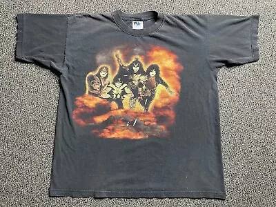 VINTAGE XL Royal Avalon KISS Psycho Circus 1998 Tour Shirt • $19.50