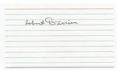 Robert Davison Signed 3x5 Index Card Autographed JFK Assassination Witness • $76.94