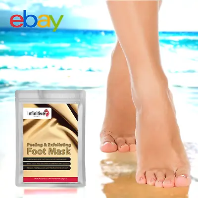 Exfoliating Peel Foot Mask Socks Baby Soft Feet Renewal Removes Dead Skin Callus • £2.80