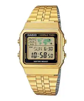 Casio Watch World Time Alarm Map Display A500wga-1d • $57.90