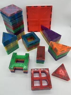 88 Pieces Tiles Magnetic Blocks Lot Building STEM Educational Toy • $34.99