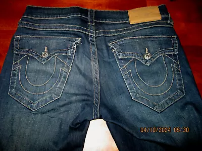 True Religion Jeans Men’s World Tour  Section SLIM Straight Flap Pockets 36X34 • $39.99